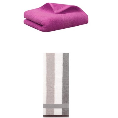 REGALWOVEN Cotton Absorbent Soft Decorative Hand Towels 13" x 30"/13" x 29" 2 Pcs