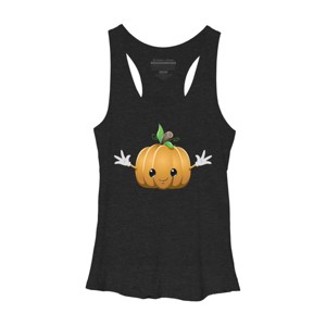 Women's Design By Humans Halloween Pumpkin Monster 6 By LironPeer Racerback Tank Top - 1 of 3
