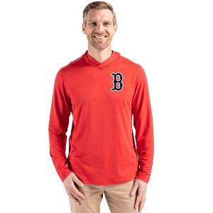 Boston Red Sox Cutter & Buck Coastline Epic Comfort Recycled Mens Hooded Shirt - 1 of 1