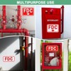 Unique Bargains Aluminum Outdoor "FDC" Fire Department Connection Metal Sign 2 Pcs - 4 of 4