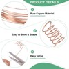 Unique Bargains Soft Pure Copper Jewelry Making Gardening Wire 1 Roll - 2 of 4