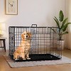 FDW 18-48in Dog Crates for Dogs Folding Mental Wire Crates Dog Kennels Pet Crate with Removable Tray and Handle - 2 of 4