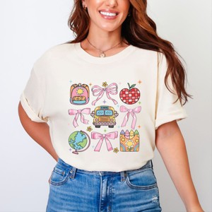 Simply Sage Market Coquette School Chart Sparkle Garment Dyed Tee - 1 of 4