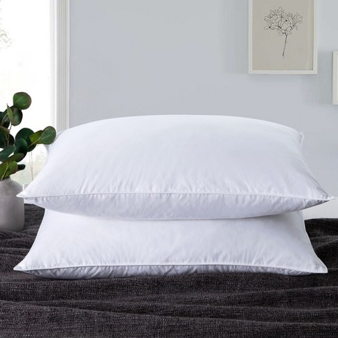 Peace Nest 2 Pack Feather Down Throw Pillow Insert, White, 26 X