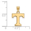 Black Bow Jewelry 14k Yellow Gold Plated Sterling Silver Tennessee Volunteers NCAA Small Pendant - 2 of 3