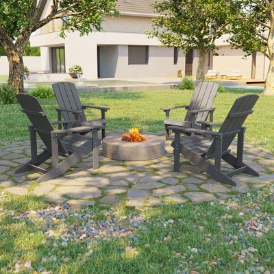 Sonkuki 4-Pack Recycled Plastic Wood Adirondack Chair