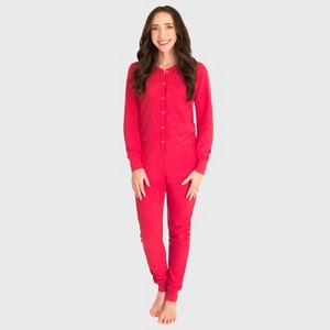 City Threads Women's Thermal Union Suite USA-Made Soft & Cozy Adult One-Piece Bodysuit - 1 of 4