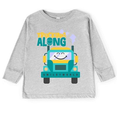 The Juniper Shop SmileyWorld Trucking Along Toddler Long Sleeve Tee