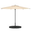 vidaXL Umbrella Base Fan-shaped 4 pcs Black - 3 of 4
