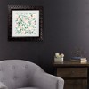 Trademark Fine Art - Rosana Laiz Blursbyai Miriam flowers in coral Matted Framed Art - 2 of 4
