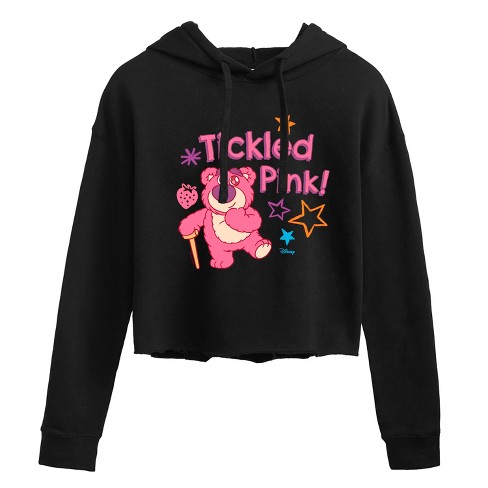 Women's - Disney - Lotso Tickled Pink Cropped Graphic Hoodie - image 1 of 3