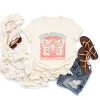 Simply Sage Market Wild And Free Butterfly Short Sleeve Tee - 2XL - Cream - 3 of 4