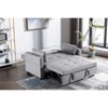 NicBex Upholstered Loveseat Sofa Modern 3 In 1 Convertible Sleeper Sofa Bed with Side Pockets and 2 Pillows for Living Room,Apartment - 4 of 4