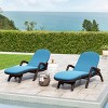 Christopher Knight Home Yannic Outdoor Water Resistant Fabric Chaise Lounge Cushions - 2 of 4