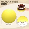 Unique Bargains Disposable Greaseproof Cardboard Scalloped Cake Platters 20 Pcs - 2 of 4