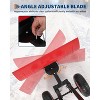 29" Snow Shovel with Wheels, Heavy Duty Steel Snow Pusher Shovel with Adjustable Handle and 5-Position Angled Blade for Driveway - 4 of 4