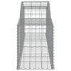 vidaXL Gabion Basket Silver Galvanized iron 78.7 x 11.8 x 23.6 in - 118.1" x 19.7" x 23.6"/31.5" 1 - 4 of 4