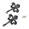 Unique Bargains Curtain Holdbacks Flower Hooks Zinc Alloy 3.74"x2.36" 1 Pair - 4 of 4