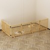 Hrinhom 6 Panel Dog Fences,Wooden Freestanding Dog Gates, Pet Gate - 4 of 4