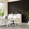 PexFix Set of 4 Wall-Mounted Acoustic Panels,MDF Veneer Wallpaper 23.6"x23.6" - 4 of 4