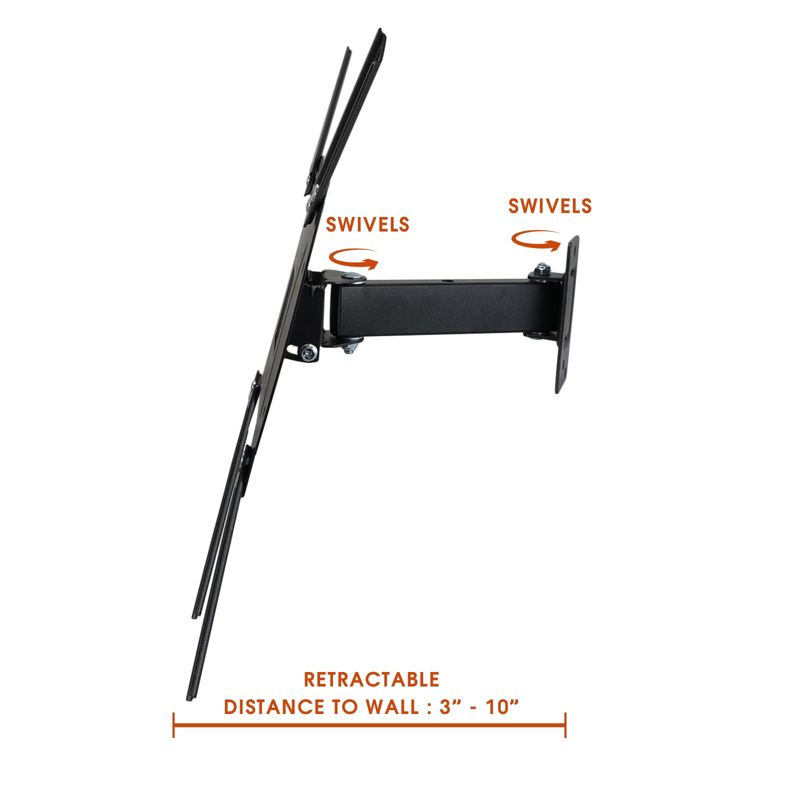 MegaMounts Versatile Full Motion Television Wall Mount for 17 - 55 Inch, 3 of 4