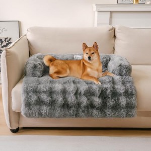 FUNNY FUZZY 2 in 1 Washable Dog Bed Crate Pad Mat - 1 of 1