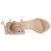 Allegra K Women's Back to College Open Toe Lace Up Chunky High Heels Strappy Sandals - 4 of 4