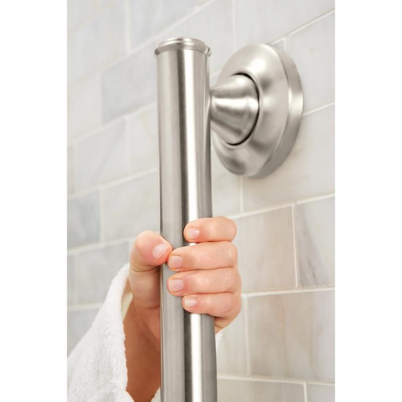 Moen 16 in. L ADA Compliant Brushed Stainless Steel Grab Bar, 4 of 6