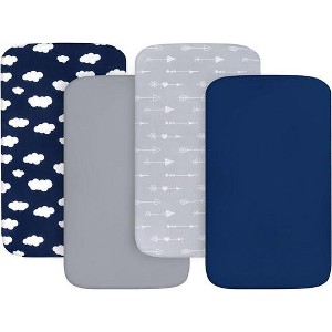 Biloban-Pack n Play Sheet - 4 Pack, Ultra Soft Microfiber (38'' x 26'') - 1 of 4