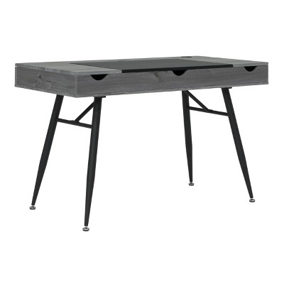 Nook Modern Office, Laptop and Writing Desk with Storage Compartments - Calico Designs