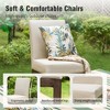 Captiva Designs Outdoor Steel Frame Weather Resistant Comfortable Chairs, Set of 2 - 4 of 4