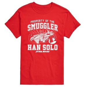Men's - Star Wars - Property Of The Smuggler Han Solo Short Sleeve Graphic T-Shirt - 1 of 4