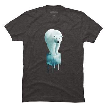 Men's Design By Humans Polar Bear: Global warming By asitha T-Shirt