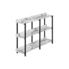 FONTOI 3-Tier Side Table, Console Table with 2 Storage Shelves for Living Room, Bedroom, Narrow Space, Entryway, White, 12"*34"*47.25" - 4 of 4