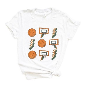 Simply Sage Market Women's Basketball Collage Short Sleeve Graphic Tee - 1 of 3