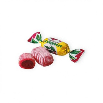 Krasniy Oktyabr Cornelian Cherry Hard Candy 2.2 lb - Delicious Cornelian Cherry Flavored Confectionery For Snacking And Gifti