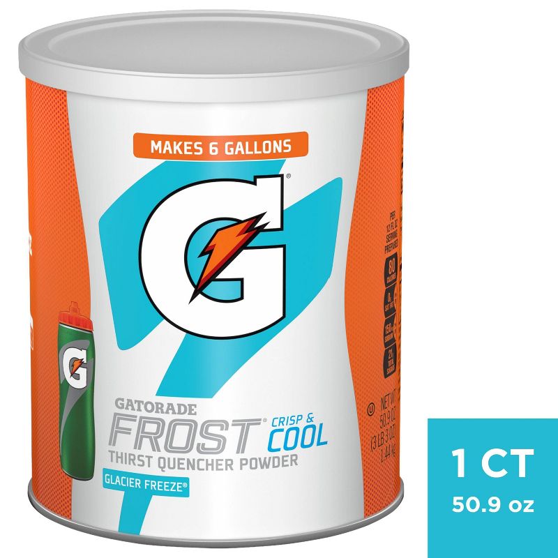 Gatorade Frost Glacier Freeze Sports Drink Mix - 50.9oz Canister, 1 of 4