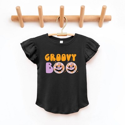The Juniper Shop Groovy Boo Toddler Flutter Sleeve Tee