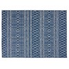 VisioGear Area Rug, 7'*5'3" Vintage Large Non-slip Rug For Living Room Kitchen Bedroom, Blue & Beige, 84"*63"*0.16" - 2 of 4