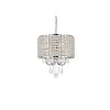 Elegant Lighting Elise 14 inch pendant in chrome - 3 of 4