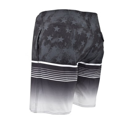Burnside Men's Boardshort Quick Dry Stars and Stripe Print | Black 36 — фото 2
