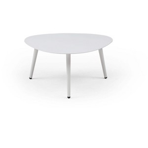 HomeStock Rowan Indoor/Outdoor Small Side table kidney style, alum top and legs, powder coating finish.. - 1 of 2