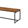 48" Jurgen Coffee Table Oak/Black - Acme Furniture: Loop Leg Design, Wood & Metal - 3 of 4