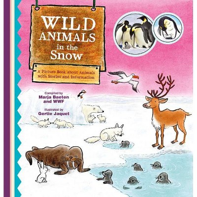 Wild Animals in the Snow. a Picture Book about Animals with Stories and Information - by  Marja Baeten (Hardcover)