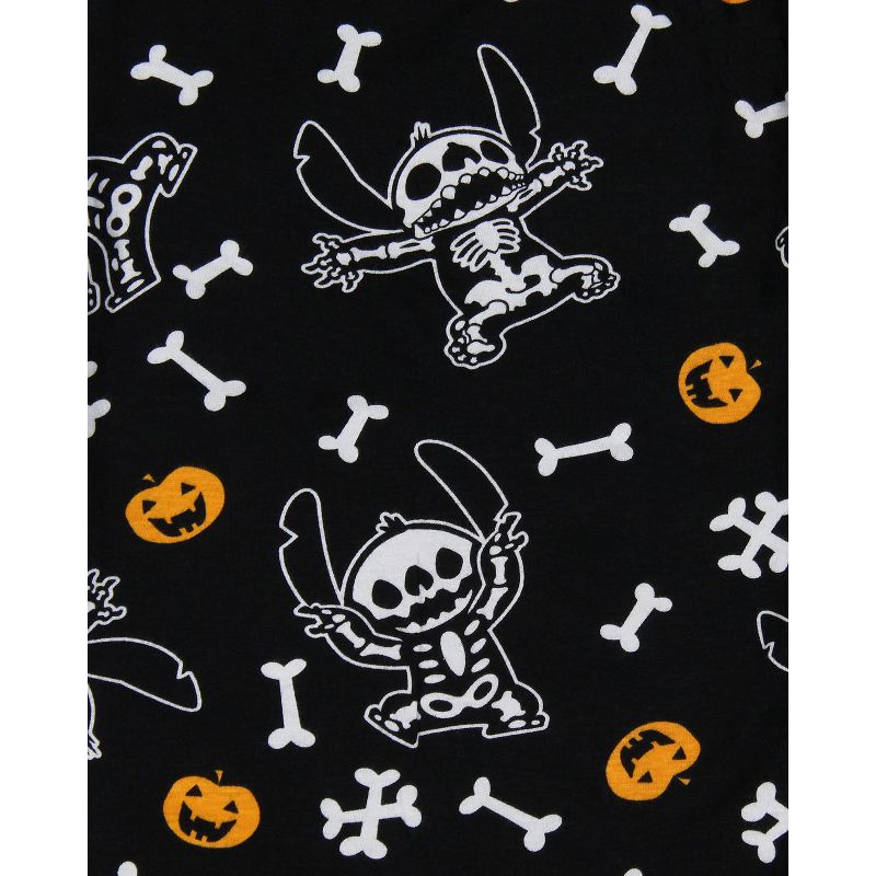 Disney Lilo and Stitch Pajama Pants Halloween Skeleton Men's Lounge Pants, 2 of 5