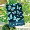 Blue Butterflies Spring House Flag Welcome 28" x 40" Briarwood Lane - 4 of 4