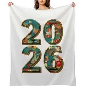 FIONECA Soft Flannel Blanket - Christmas Snowflake Print, 2029 New Year Celebration, Warm For Kids Room, Premium Quality & Durable - 50"¡Á60" - 1 of 1