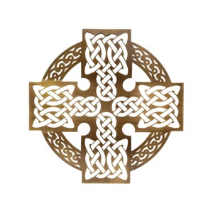 Slickblue Celtic Metal Wall Art – 12" Round Hanging Decor in 8 Irish Designs & 4 Finish Options for Home - 1 of 4
