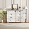 Dresser for Bedroom,  Wooden 9-Drawer Dresser, 47.2" Wide Chest of Drawers with Metal Handle, Dressers TV Stand, Dressers - 2 of 4