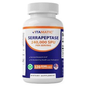 Serrapeptase 240,000 SPU 120 Delayed Released Capsules - 1 of 4